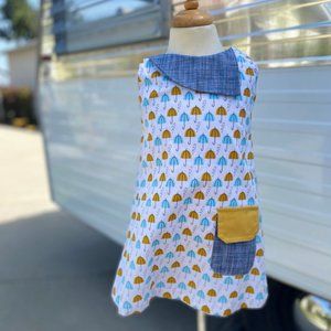 decaf plush vintage-style toddler dress